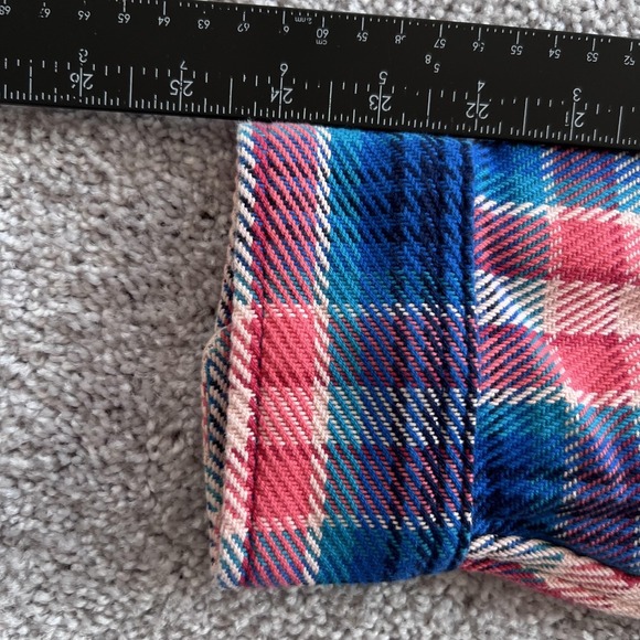 Outerknown Blanket Shirt Plaid Flannel Shacket Button Up Mens Medium - Picture 14 of 14